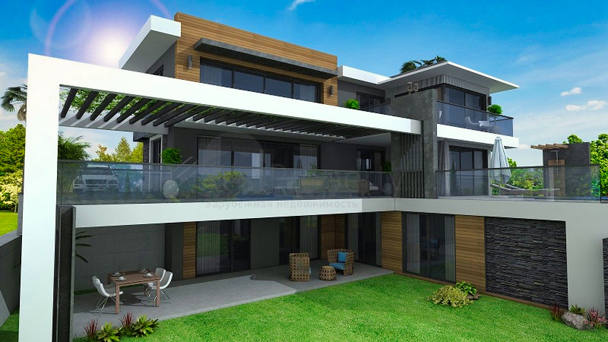 Вилла планировки 4+1 в районе Фетхие - Анталия 