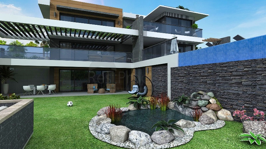 Вилла планировки 4+1 в районе Фетхие - Анталия 