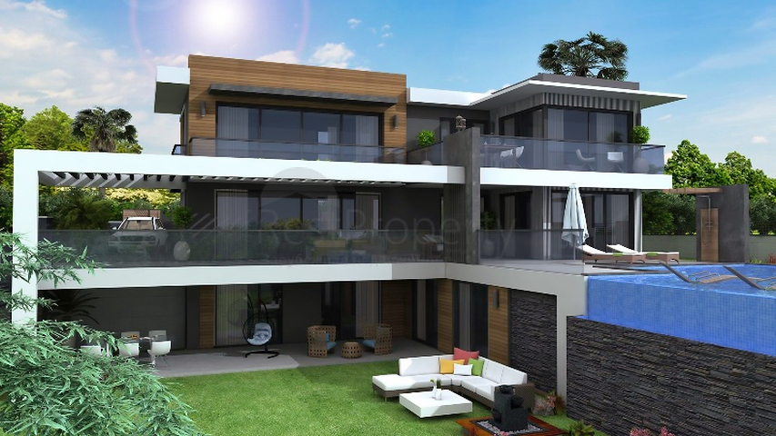 Вилла планировки 4+1 в районе Фетхие - Анталия 