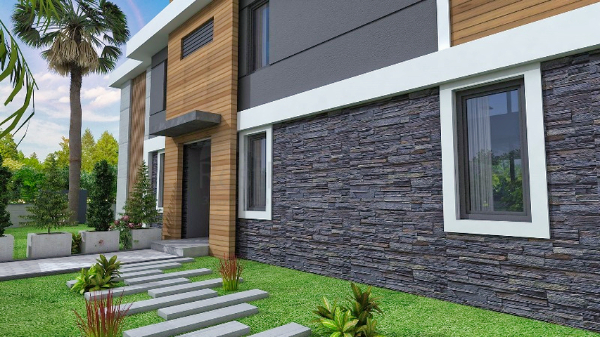 Вилла планировки 4+1 в районе Фетхие - Анталия 