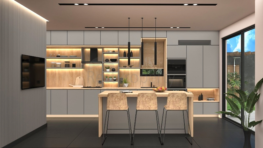 Вилла планировки 4+1 в районе Фетхие - Анталия 