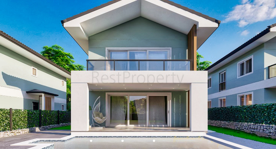 Вилла планировки 4+1 в районе Фетхие - Анталия