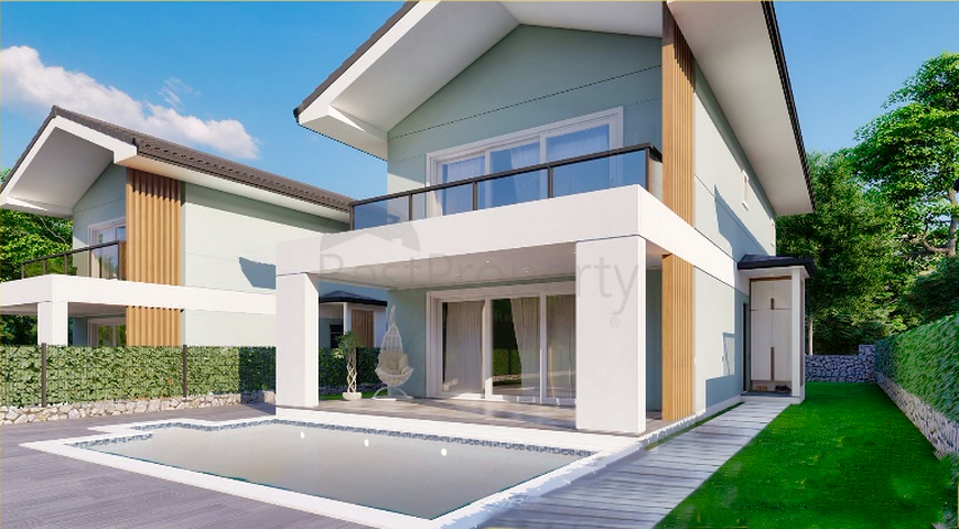 Вилла планировки 4+1 в районе Фетхие - Анталия