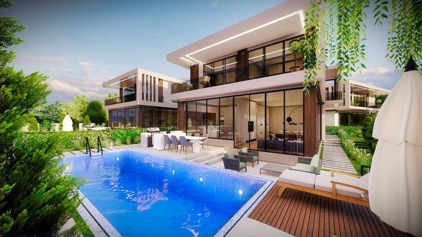 Инвестиционный проект виллы планировки 4+1 в районе Дошемеалты - Анталия 