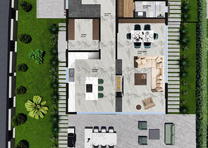 Инвестиционный проект виллы планировки 4+1 в районе Дошемеалты - Анталия 