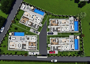 Инвестиционный проект виллы планировки 4+1 в районе Дошемеалты - Анталия 