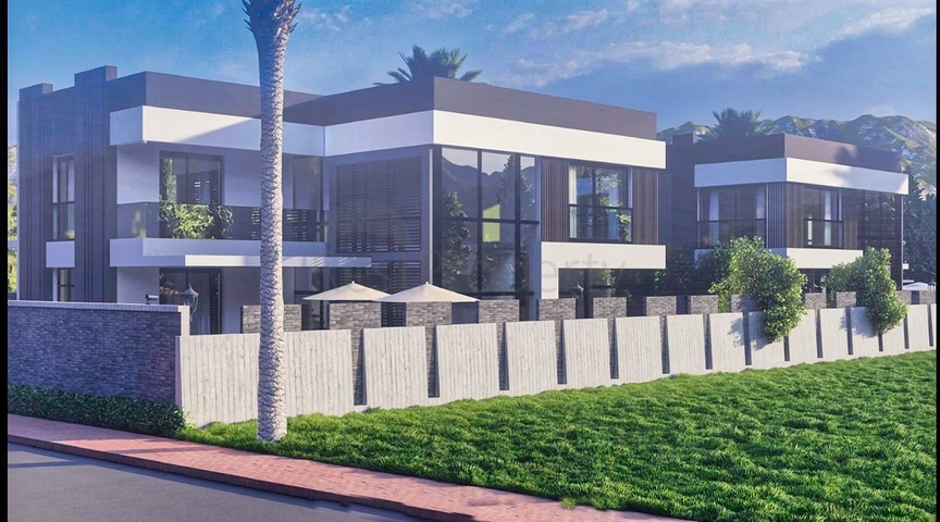 Вилла планировки 4+1 в районе Дошемеалты - Анталия