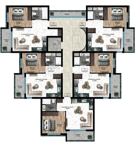 Инвестиционный проект в районе Алтынташ - Анталия 