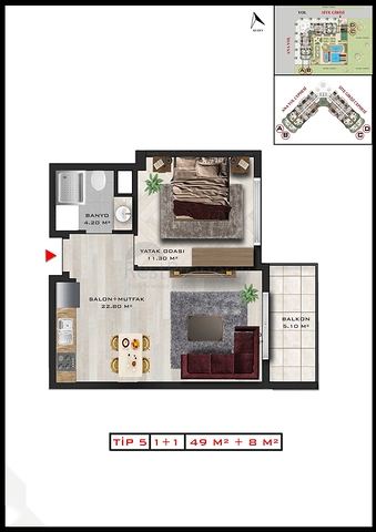 Инвестиционный проект в микрорайоне Алтынташ - Анталия