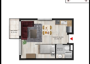 Инвестиционный проект в микрорайоне Алтынташ - Анталия