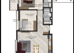 Инвестиционный проект в микрорайоне Алтынташ - Анталия