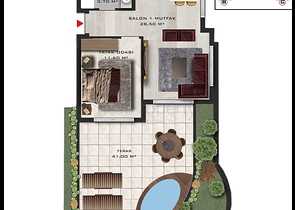 Инвестиционный проект в микрорайоне Алтынташ - Анталия
