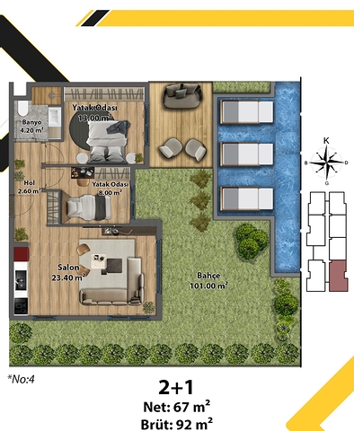 Инвестиционный проект в районе Алтынташ - Анталия