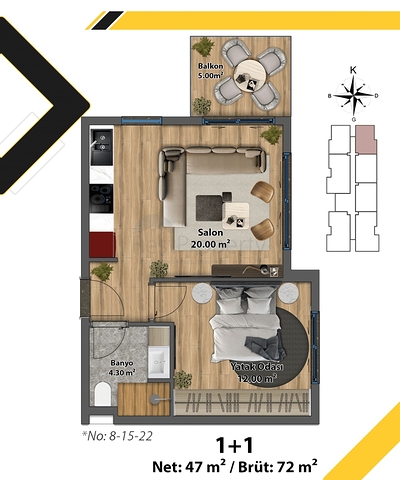 Инвестиционный проект в районе Алтынташ - Анталия