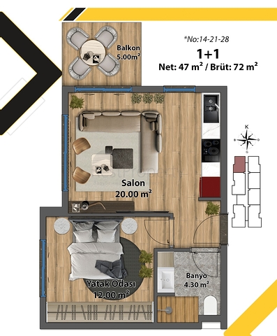 Инвестиционный проект в районе Алтынташ - Анталия