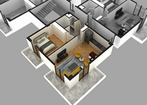 Квартира планировки 1+1 в районе Белек - Анталия 