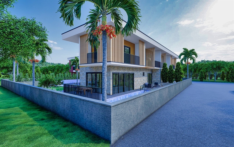 Виллы планировки 4+2 в районе Дошемеалты - Анталия 