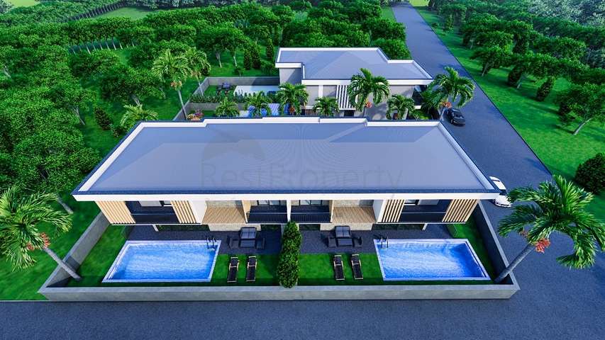 Виллы планировки 4+2 в районе Дошемеалты - Анталия 