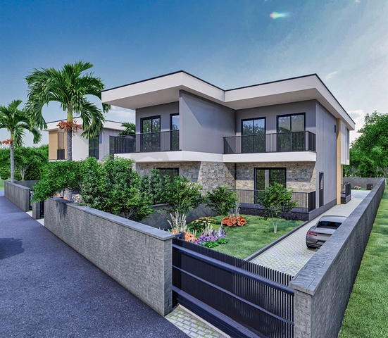 Виллы планировки 4+2 в районе Дошемеалты - Анталия 