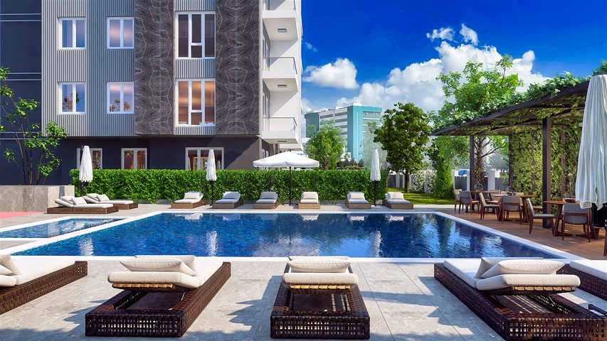 Квартиры планировки 3+1 в районе Кепез - Анталия