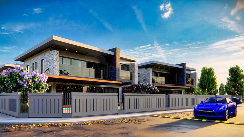 Виллы планировки 4+1 в районе Дошемеалты - Анталия 