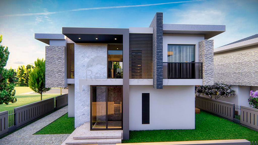 Виллы планировки 4+1 в районе Дошемеалты - Анталия 