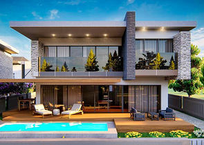 Виллы планировки 4+1 в районе Дошемеалты - Анталия 