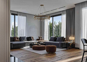 Виллы планировки 4+1 в микрорайоне Моллаюсуф - Анталия 