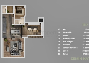 Инвестиционный проект, Виллы в районе Дошемеалты - Анталия