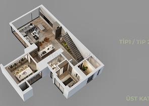 Инвестиционный проект, Виллы в районе Дошемеалты - Анталия