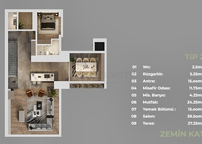 Инвестиционный проект, Виллы в районе Дошемеалты - Анталия