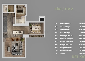 Инвестиционный проект, Виллы в районе Дошемеалты - Анталия