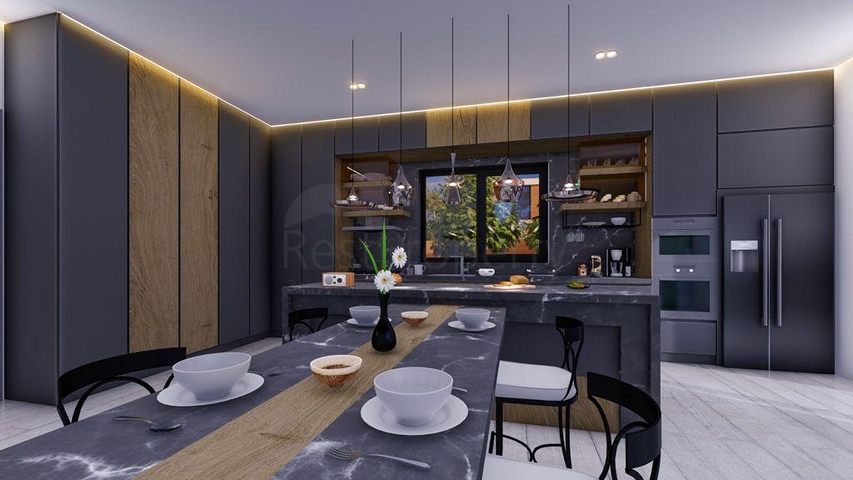 Вилла планировки 5+1 в районе Дошемеалты - Анталия