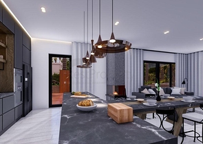 Вилла планировки 5+1 в районе Дошемеалты - Анталия