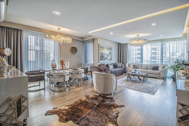 Квартира планировки 4+1 в комплексе класса люкс в районе Гюрсу - Анталия