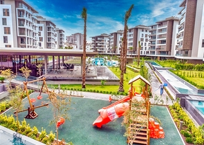 Квартира планировки 4+1 в комплексе класса люкс в районе Гюрсу - Анталия