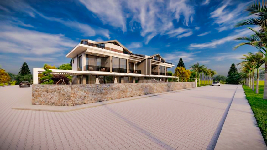 Вилла планировки 5+1 в районе Фетхие - Анталия 