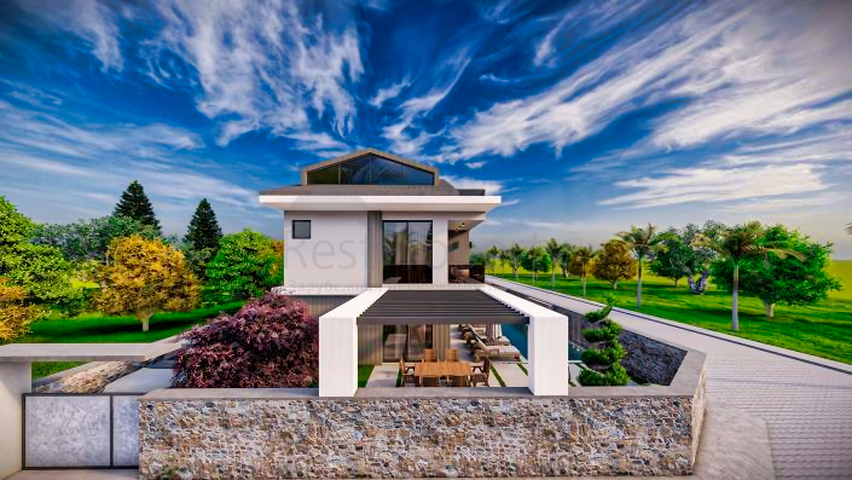 Вилла планировки 5+1 в районе Фетхие - Анталия 