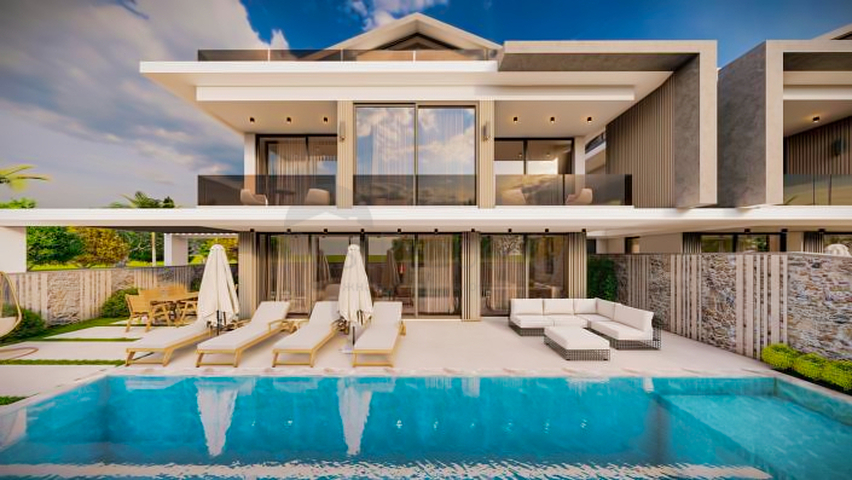 Вилла планировки 5+1 в районе Фетхие - Анталия 