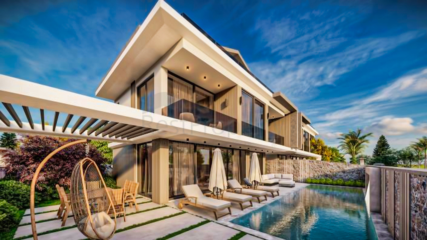 Вилла планировки 5+1 в районе Фетхие - Анталия 