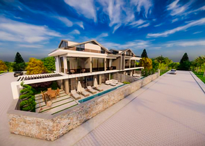 Вилла планировки 5+1 в районе Фетхие - Анталия 