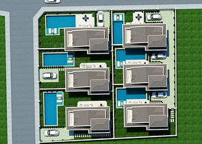 Вилла планировки 4+1 в районе Фетхие - Анталия 