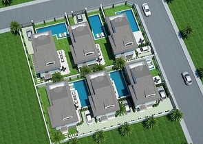 Вилла планировки 4+1 в районе Фетхие - Анталия 