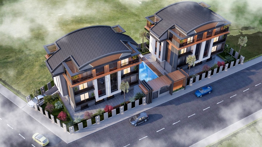 Квартиры планировки 1+1 и 2+1 в районе Кушкаваги - Анталия