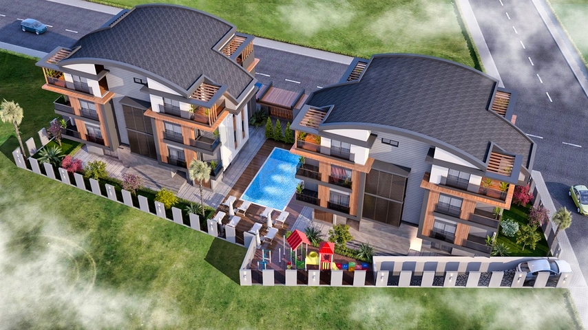 Квартиры планировки 1+1 и 2+1 в районе Кушкаваги - Анталия