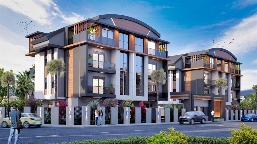 Квартиры планировки 1+1 и 2+1 в районе Кушкаваги - Анталия