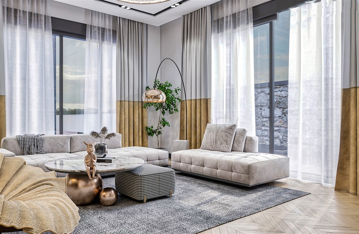 Виллы планировки 4+1 в районе Дошемеалты - Анталия 