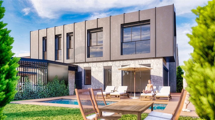 Виллы планировки 4+1 в районе Дошемеалты - Анталия 