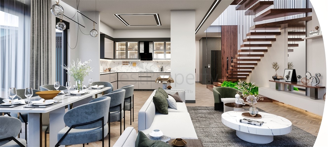 Виллы планировки 4+1 в районе Дошемеалты - Анталия 