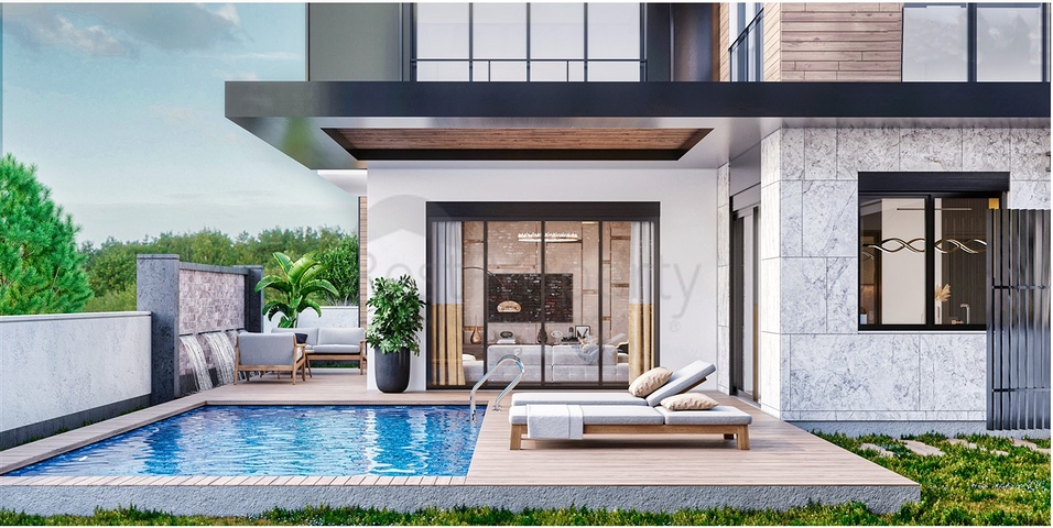 Виллы планировки 4+1 в районе Дошемеалты - Анталия 